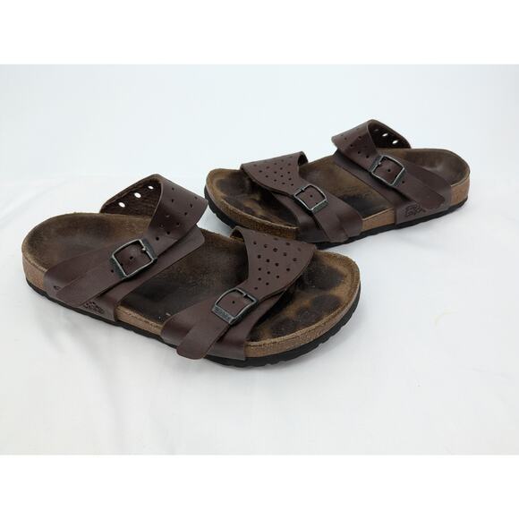 Birki's by Birkenstock Freeport Sandals Women's 7 EU 38 Brown Perforated - Picture 1 of 8